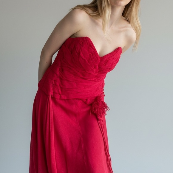 J. Mendel Paris Silk Cocktail Dress size 8 - Picture 2 of 8